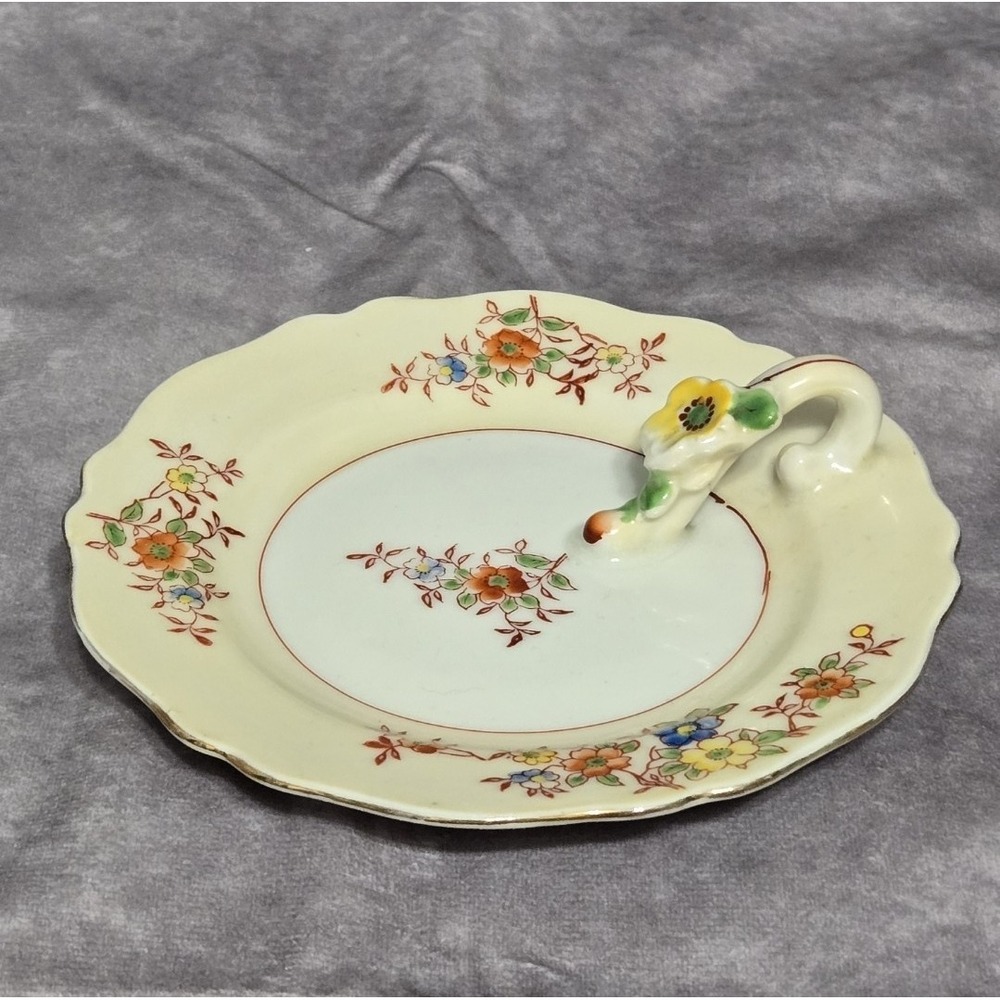 Vintage Nappy Dish Floral Takito Japan